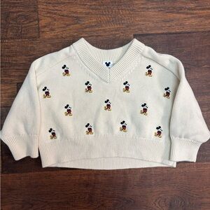 Gap × Disney  Mickey Mouse Embroidered Sweater